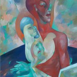 „ich bin alle“, Kaseintempera auf Leinwand, 150 x 110 cm, 2015
