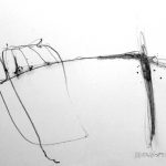 "Landschaft" Bleistift auf Papier, 2000